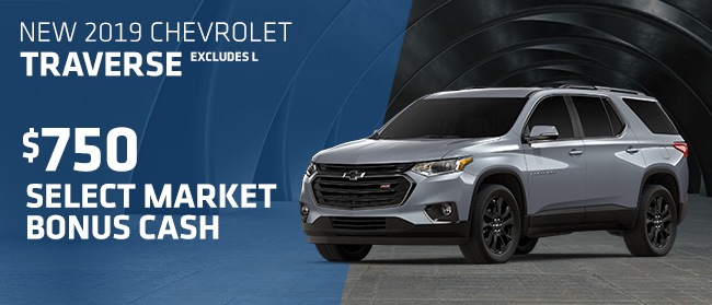 New 2019 Chevrolet Traverse Excludes L