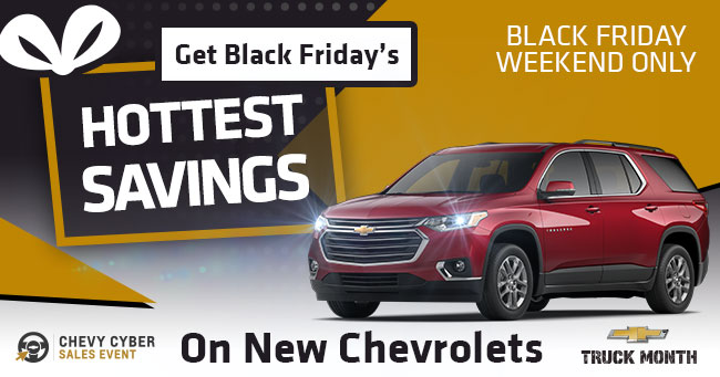 Get Black Friday’s Hottest Savings On New Chevrolets