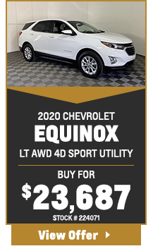 2020 CHEVROLET EQUINOX LT AWD 4D SPORT UTILITY