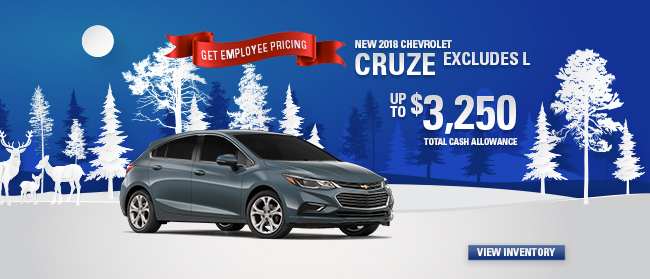 New 2018 Chevrolet Cruze Excludes L
