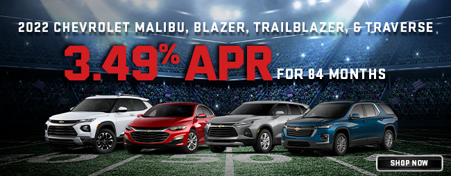 2022 Chevrolet Malibu, Blazer, Trailblazer and Traverse