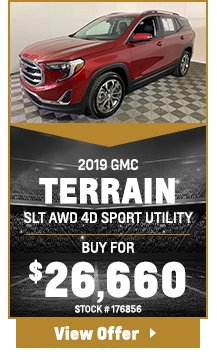 2019 GMC TERRAIN SLT AWD 4D SPORT UTILITY