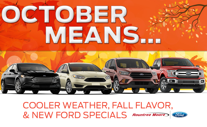 October Means Cooler Weather, Fall Flavor, & New Ford Specials