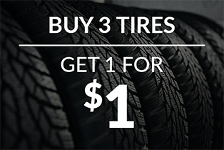 Buy 3 tires get 1 for