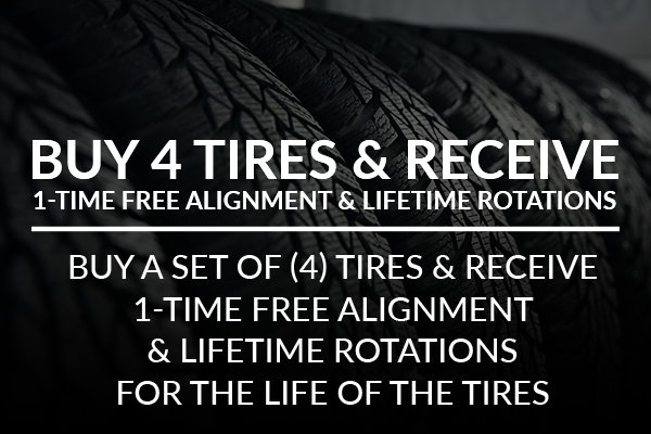 Buy 3 tires get 1 for $1