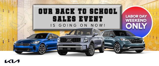 Our back to school sales event is going on now - labor day weekend
