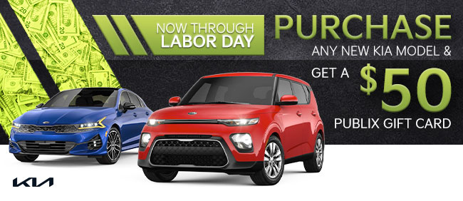 Get A $50 Publix Gift Card With Any New Kia Purchase