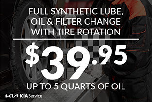 Full Synthetic Lube oil and filter change with tire rotation