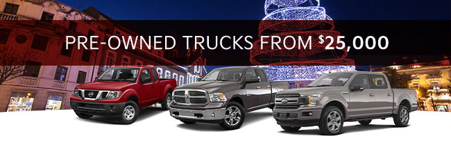 Pre-owned trucks from $25,000
