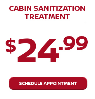 Cabin Sanitization Treatment $24.99