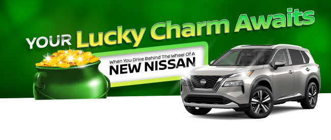 Your Lucky Charm Awaits when you drive a new Nissan