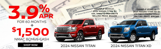 special apr offer on Nissan Titan and Titan XD