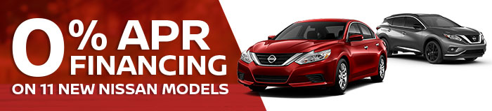 0% APR Financing On 11 New Nissan Models