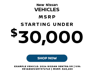 6 Nissan Vehicles Starting Under $30,000 MSRP