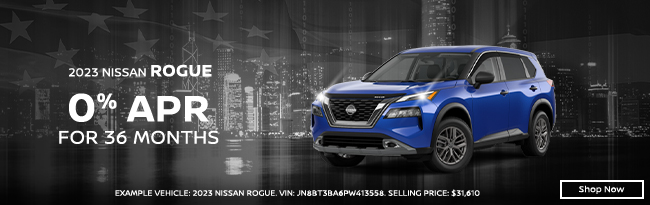 special apr offer on Nissan Rogue