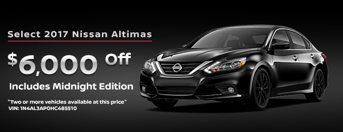Select 2017 Nissan Altimas
