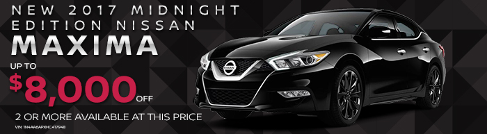 New 2017 Midnight Edition Nissan Maxima