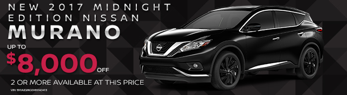 New 2017 Midnight Edition Nissan Murano