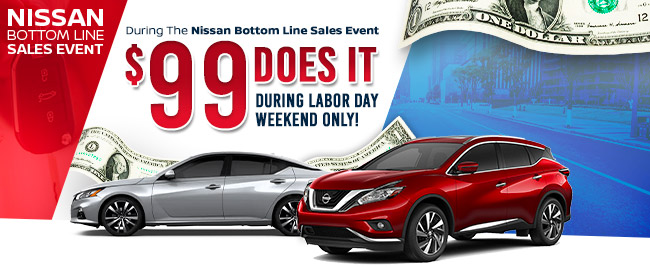 During the nissan bottom line sales event