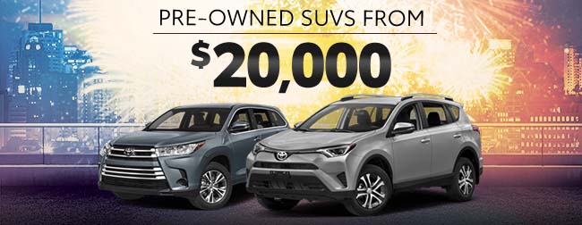 pre-owned cars from $20,000