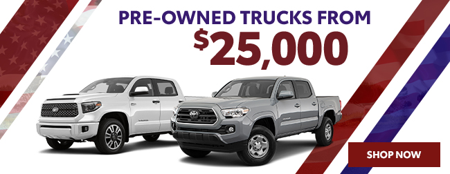 pre-owned trucks from $25,000