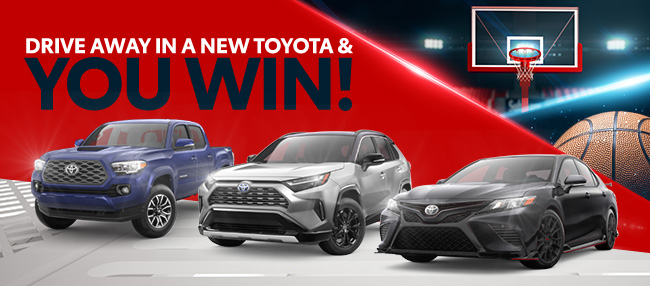 drive away in a new Toyota and you win