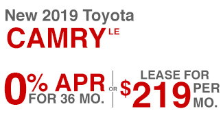 New 2019 Toyota Camry