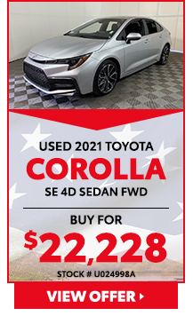 2021 Toyota Corolla SE 4D Sedan FWD