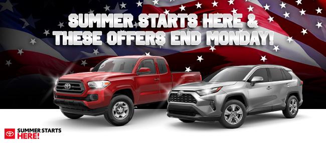 summer starts here and these offers end Monday!