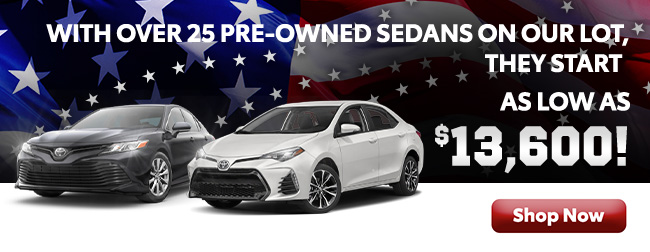 with over 25 preowned sedans on lot start as low as 13,600 USD