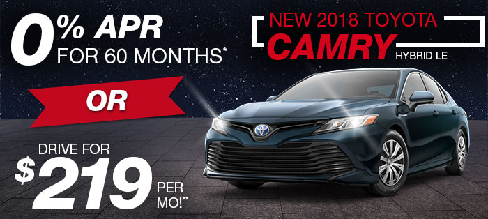 New 2018 Toyota Camry Hybrid LE