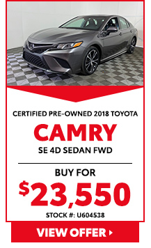 2018 Toyota Camry SE 4D Sedan FWD 