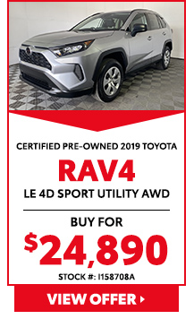 2019 Toyota RAV4 LE 4D Sport Utility AWD