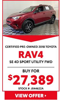 2018 Toyota RAV4 SE 4D Sport Utility FWD 