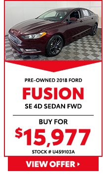 Pre-Owned 2018 Ford Fusion SE 4D Sedan FWD