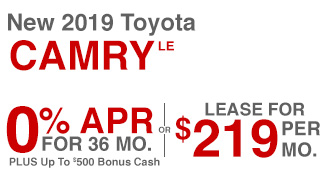 New 2019 Toyota Camry