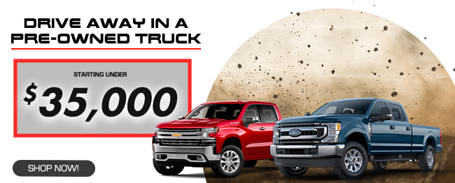 pre-owned trucks from $30,000