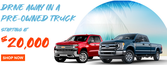 pre-owned trucks from $20,000