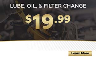 $19.99 lube, oil and filter change offer