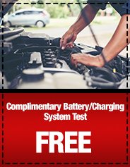 Complimentary Battery/Charging System Test