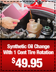 Synthetic Oil Change With 1 Cent Tire Rotation