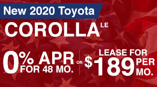 New 2020 Toyota Corolla LE