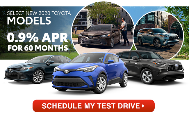 Select New 2020 Toyota Models