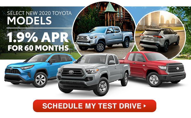 Select New 2020 Toyota Models