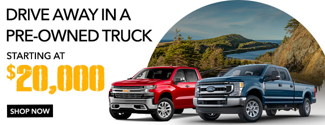 preowned trucks from $20,000