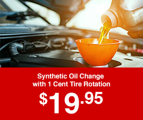 Synthetic Oil Change with 1 Cent Tire Rotation