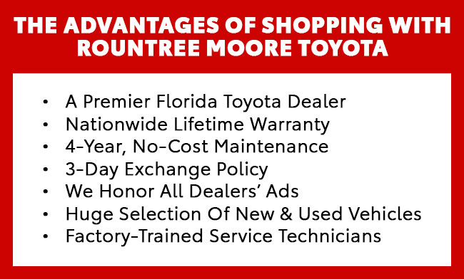 The Advantages of Shopping with Rountree Moore Toyota