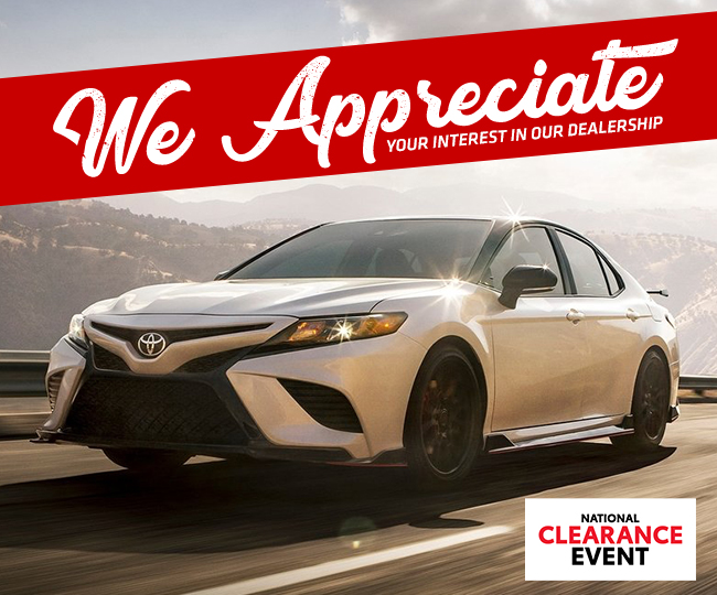We Appreciate Your Interest In Our Dealership