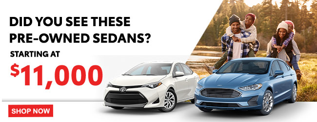 did you see these pre-owned sedans starting at $10,000