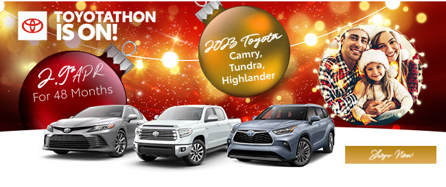 special offers on Camry, Tundra, Highlander